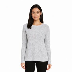 Loft Raglan Oatmeal Slub Sweater